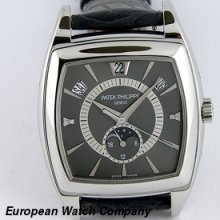 Patek Philippe Gondolo Calendario Platinum Grey Diamond Dial