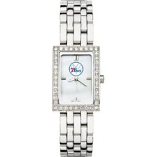 Philadelphia 76ers Women's Allure Watch with Stainless Steel Bracelet