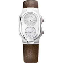 Philip Stein Ladies 'Signature' Brown Calf Leather Watch 1-F-FSMOP-CBR