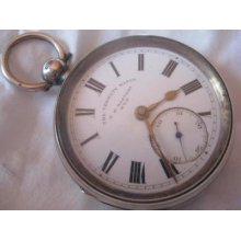 Pocket Watch Silver Full Semicatalino Very Thick, Jn Mark Masters Rye, 1860