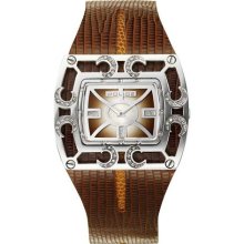 Police Adora Brown Dial Brown Leather Strap Ladies Watch PL11477JS-12