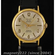 Poljot De Luxe Watch Vintage Soviet Russian Automatic Mechanical 29j Slim Model