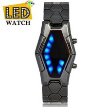 Popular Sauron Japanese Inspired LED Watch - Red & Blue Digital Watch