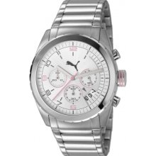 PU103182001 Puma Cycle Metal Chronograph Silver Watch