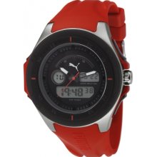 PU911021002 Puma Fuel Black Red Watch