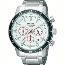 Pulsar Chronograph Watch W/ Numbers On Dial