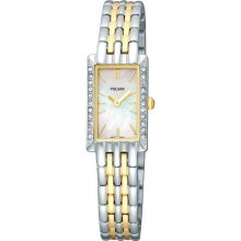 Pulsar Crystal Collection Mother-of-pearl Dial Women's watch #PEGE77