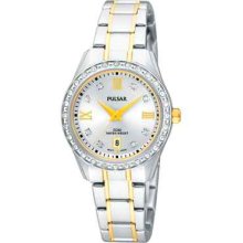 Pulsar Ladies Watch Two Tone Steel & Gold Plating Ph7215