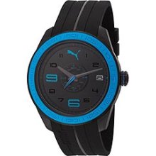 Puma Slice - L Blue Black Men's watch #PU102971003