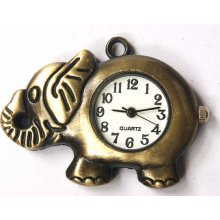 quartz movement pocket watch elephant pendant No10701