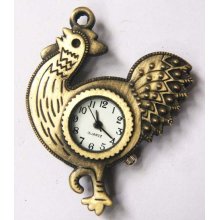 quartz movement pocket watch roaster cock pendant No10702