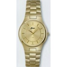 Quartzline Classic Men`s 3 Atm Super Slim Series Gold Watch