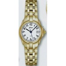 Quartzline Sport Ladies 10 Atm Gold Watch With Large Arabic Number Dial