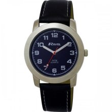 Ravel Boy's Quartz Watch With Black Dial Analogue Display And Black Plastic Or Pu Strap R5-2.6B