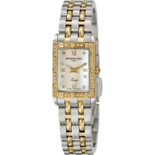 Raymond Weil Tango Women's Rectangular Case Mother of Pearl Dial ...