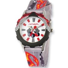 Red Balloon Speed Racing Printed Band Tween Watch Xwa4048