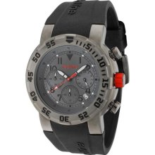 Red Line Watches Men's RPM Chronograph Grey Dial Gunmetal IP Case Blac