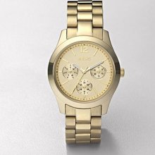 Relic Fossil Womens Watch Zr15599 Stainless Steel Gold Multifunction Boyfriend