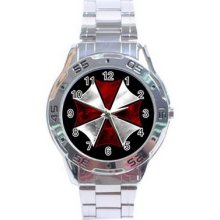 Resident Evil Umbrella Stainless Steel Analogue Watch For Men Fashion Gift