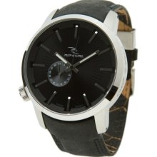 Rip Curl Detroit Leather Watch Black, One Size