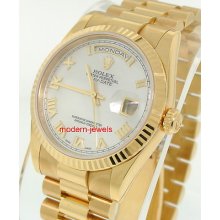 Rolex 118238 Day-date18k President Style Original Mother Of Pearl Roman Dial