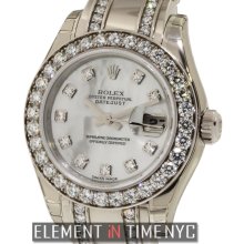 Rolex Datejust Lady Pearlmaster 18k White Gold Diamonds