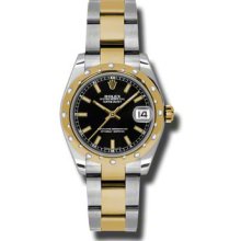 Rolex Datejust Midsize Diamonds 178343 bkio Women's Watch