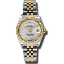 Rolex Datejust Midsize Diamonds 178343 mdj Women's Watch