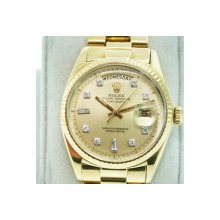 Rolex Day-Date 1803 Non Quick Set Presidential Champagne Diamond Dial