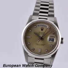 Rolex Day Date 18206 President Platinum Cream Dial