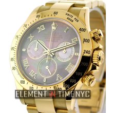 Rolex Daytona 18k Yellow Gold Tahitian Mother Of Pearl