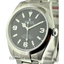 Rolex Explorer 39mm Stainless Steel Black Arabic Dial