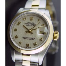 Rolex Ladies Datejust White Arabic Jubilee Dial 79163