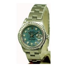 Rolex Ladies Oyster Bracelet Datejust - Steel, Blue Dial - Pre-Owned