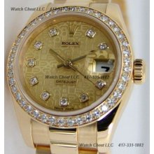 Rolex Lady President Jubilee Diamond Dial Bezel 179138 Watch Chest