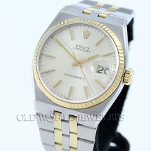 Rolex ss/18k datejust quartz ref 17013