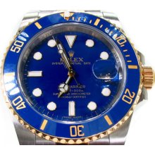 Rolex Submariner Gold and Steel 116613 blu Diamond Watch Collection