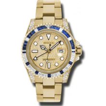 Rolex Watches GMTMaster II Gold 116758SA pave