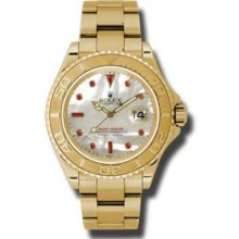 Rolex Watches YachtMaster Mens Gold 16628 mop