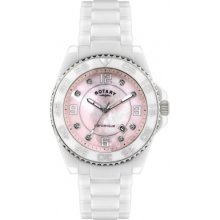 Rotary Cewbs-07 Ceramique White Pink Watch