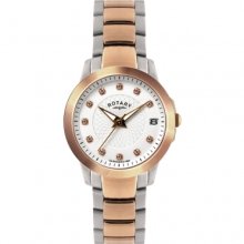 Rotary Lb02837-41 Ladies Stone Set 2tone Watch Â£169