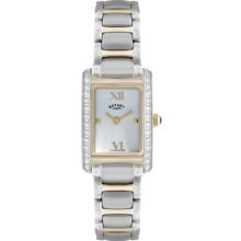 Rotary Women's Quartz Watch With Silver Dial Analogue Display And Silver Stainless Steel Bracelet Lb02796/06