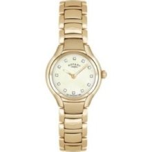 Rrp Â£159 Ladies Rotary Lb02811/40 Pvd Gold Plated Bracelet Wristwatch