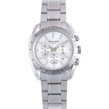 Rudiger Watches Men's Dresden Chronograph Silver Dial Silver-Tone Stai