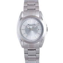 Rudiger Watches Men's Dresden Silver Dial Silver-Tone Stainless Steel