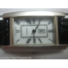 Rudolph Valentino Classic Vintage Roman Numeral White Dial Wrist Watch