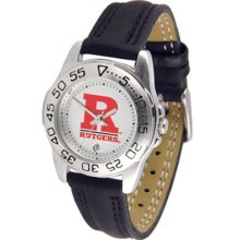 Rutgers Scarlet Knights Womens Leather Wrist Watch