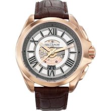 Saint Honore Men's 880065 8AR Coloseo Automatic Rose Gold PVD Lea ...