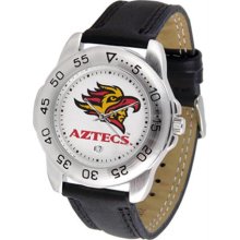 San Diego State Aztecs SDSU Mens Leather Sports Watch