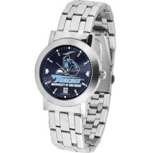 San Diego Toreros Men's Modern Stainless Steel Watch